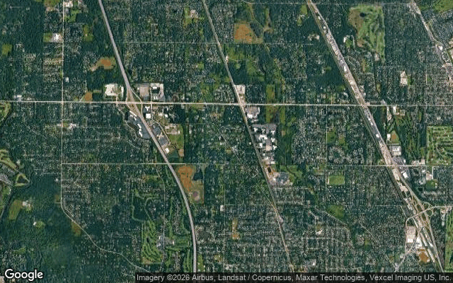 Aerial view of Bannockburn, Illinois