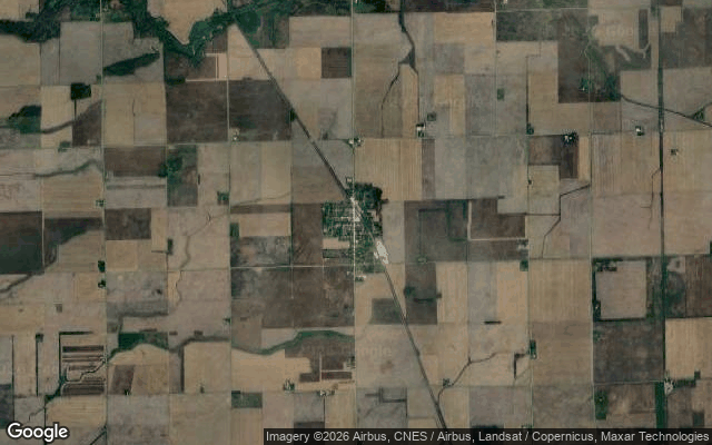 Aerial view of Beaverville, Illinois