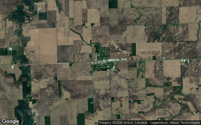 Aerial view of Crescent City, Illinois