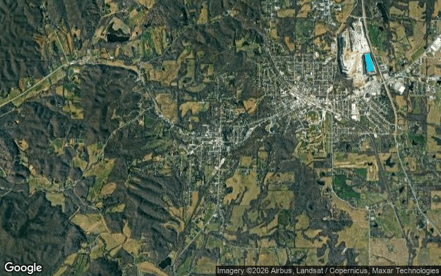 Aerial view of Jonesboro, Illinois