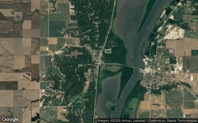 Aerial view of Sparland, Illinois