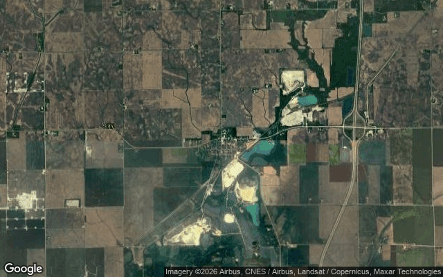 Aerial view of Troy Grove, Illinois