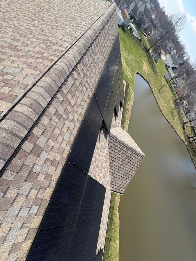 Multi-plane roof solar installation